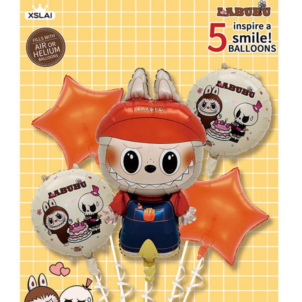 Party Balloon Set - Orange and White